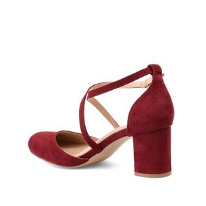 FOSTER D'ORSAY PUMP HEELS IN FAUX SUEDE